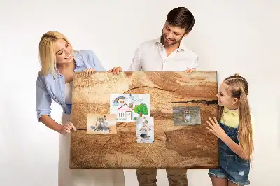 Tableau d’affichage en liège texture de bois
