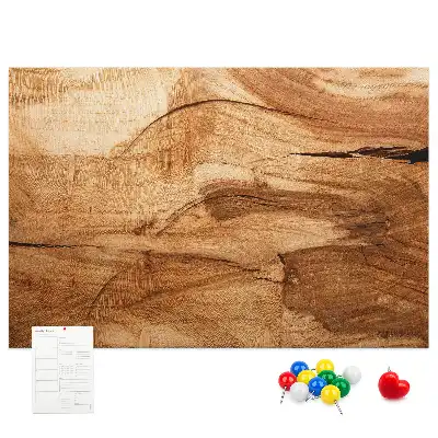 Tableau d’affichage en liège texture de bois