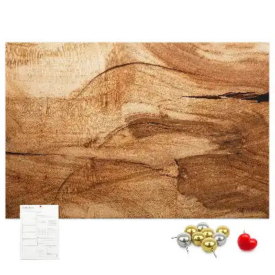 Tableau d’affichage en liège texture de bois
