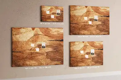 Tableau d’affichage en liège texture de bois