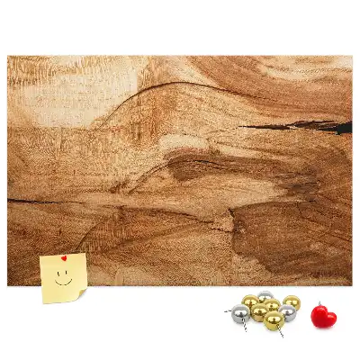 Tableau d’affichage en liège texture de bois