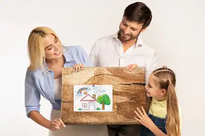Tableau d’affichage en liège texture de bois