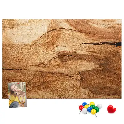 Tableau d’affichage en liège texture de bois