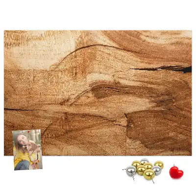 Tableau d’affichage en liège texture de bois
