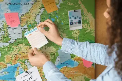 Tableau en liège déco Géographie Carte du Monde