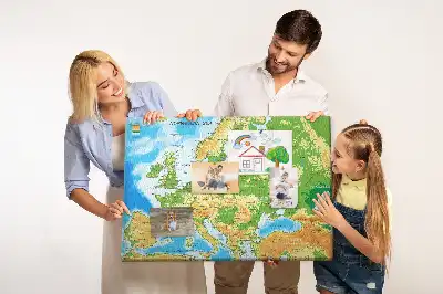 Tableau en liège déco Géographie Carte du Monde