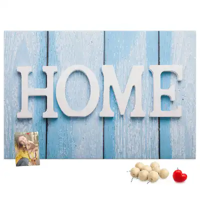 Tableau de liège Inscription "home"
