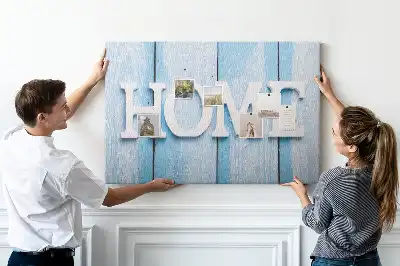 Tableau de liège Inscription "home"