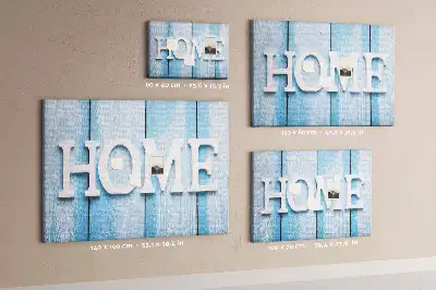 Tableau de liège Inscription "home"