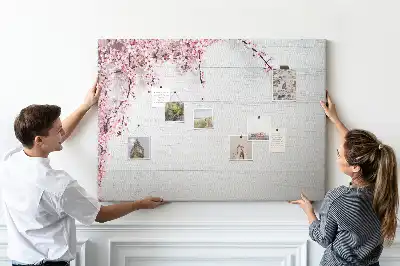 Tableau d’affichage en liège Nature qui s'éveille flore