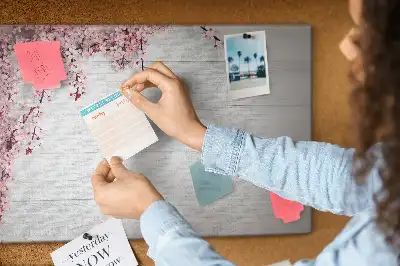 Tableau d’affichage en liège Nature qui s'éveille flore