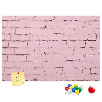 Tableau en liège déco Briques mur
