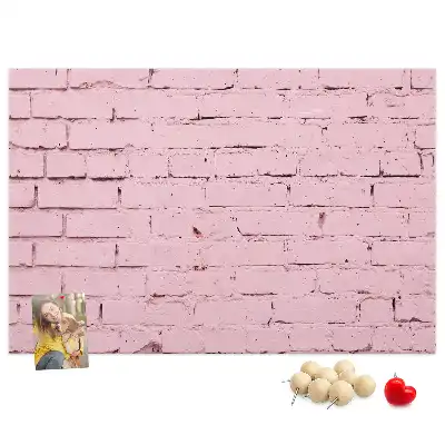 Tableau en liège déco Briques mur
