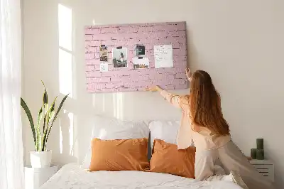 Tableau en liège déco Briques mur