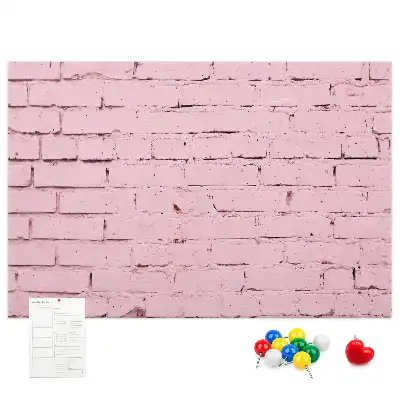 Tableau en liège déco Briques mur