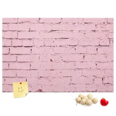 Tableau en liège déco Briques mur