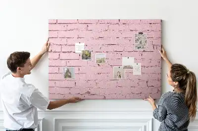 Tableau en liège déco Briques mur