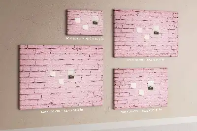 Tableau en liège déco Briques mur