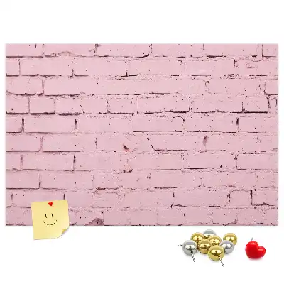 Tableau en liège déco Briques mur