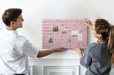 Tableau en liège déco Briques mur