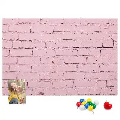 Tableau en liège déco Briques mur