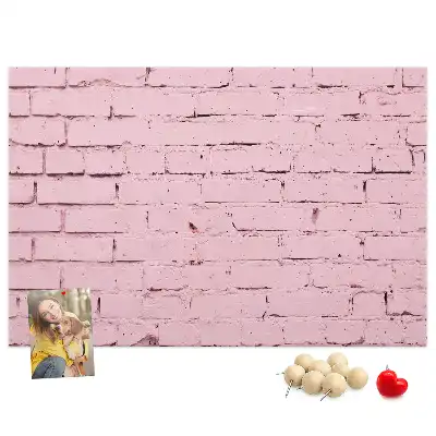 Tableau en liège déco Briques mur