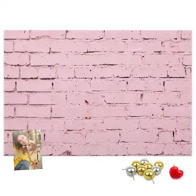 Tableau en liège déco Briques mur