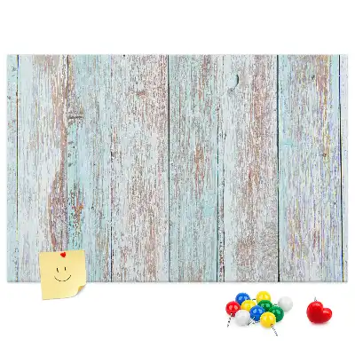 Tableau d’affichage en liège Bois pastel