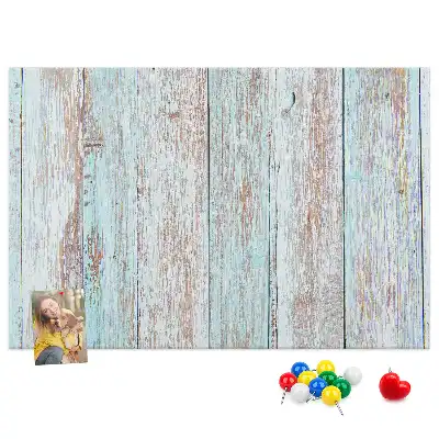 Tableau d’affichage en liège Bois pastel