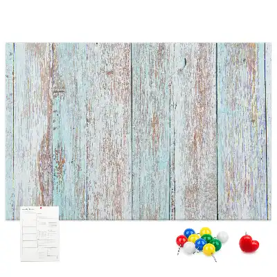Tableau d’affichage en liège Bois pastel