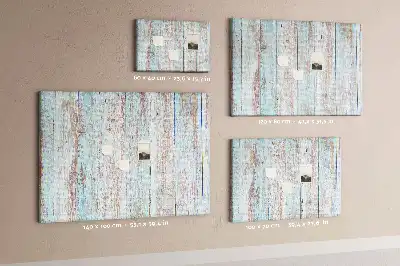 Tableau d’affichage en liège Bois pastel