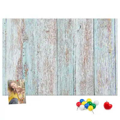Tableau d’affichage en liège Bois pastel