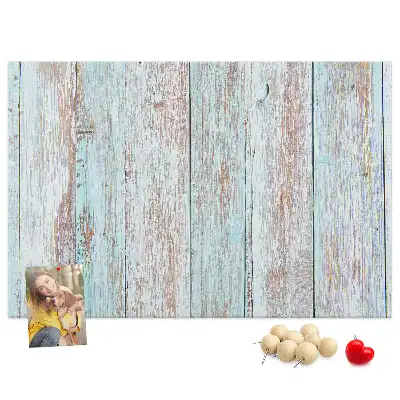 Tableau d’affichage en liège Bois pastel