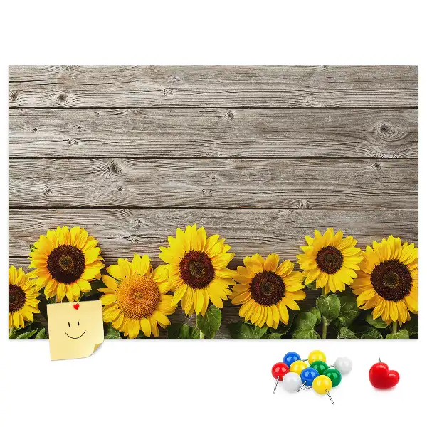 Tableau d’affichage en liège Tournesols
