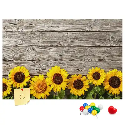 Tableau d’affichage en liège Tournesols