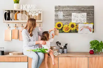 Tableau d’affichage en liège Tournesols