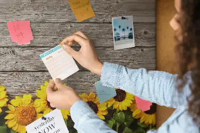 Tableau d’affichage en liège Tournesols