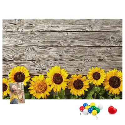 Tableau d’affichage en liège Tournesols