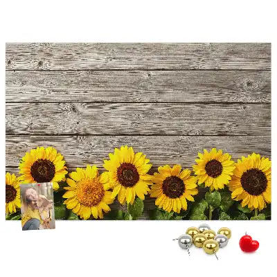Tableau d’affichage en liège Tournesols