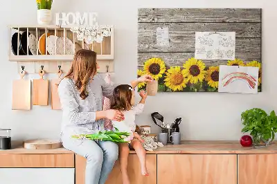 Tableau d’affichage en liège Tournesols