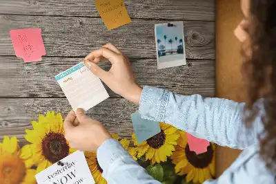 Tableau d’affichage en liège Tournesols