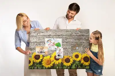Tableau d’affichage en liège Tournesols