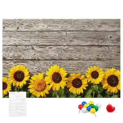Tableau d’affichage en liège Tournesols