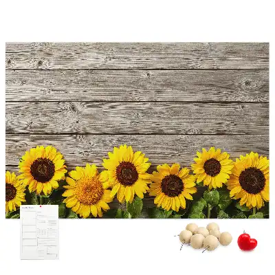 Tableau d’affichage en liège Tournesols