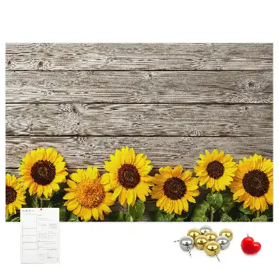 Tableau d’affichage en liège Tournesols