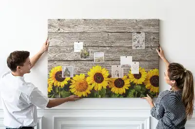 Tableau d’affichage en liège Tournesols