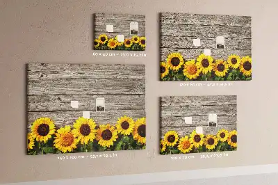 Tableau d’affichage en liège Tournesols