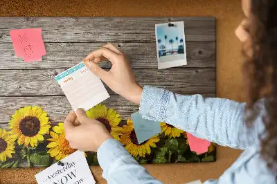Tableau d’affichage en liège Tournesols
