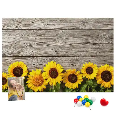 Tableau d’affichage en liège Tournesols