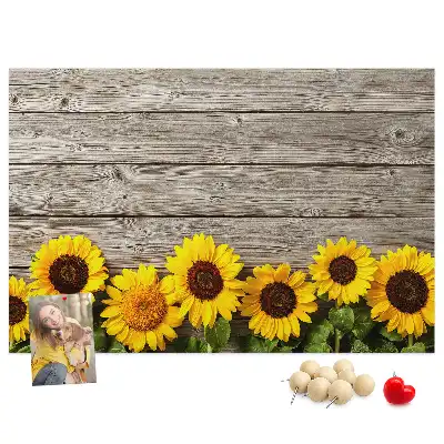 Tableau d’affichage en liège Tournesols